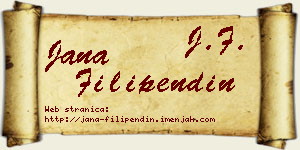 Jana Filipendin vizit kartica
